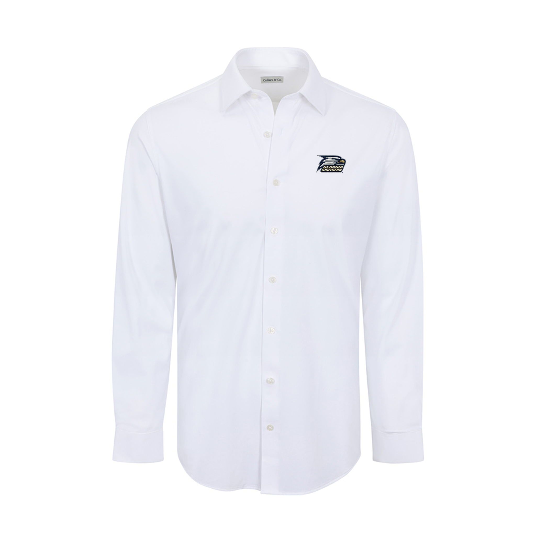 Georgia Southern Apex Performance Dress Shirt White