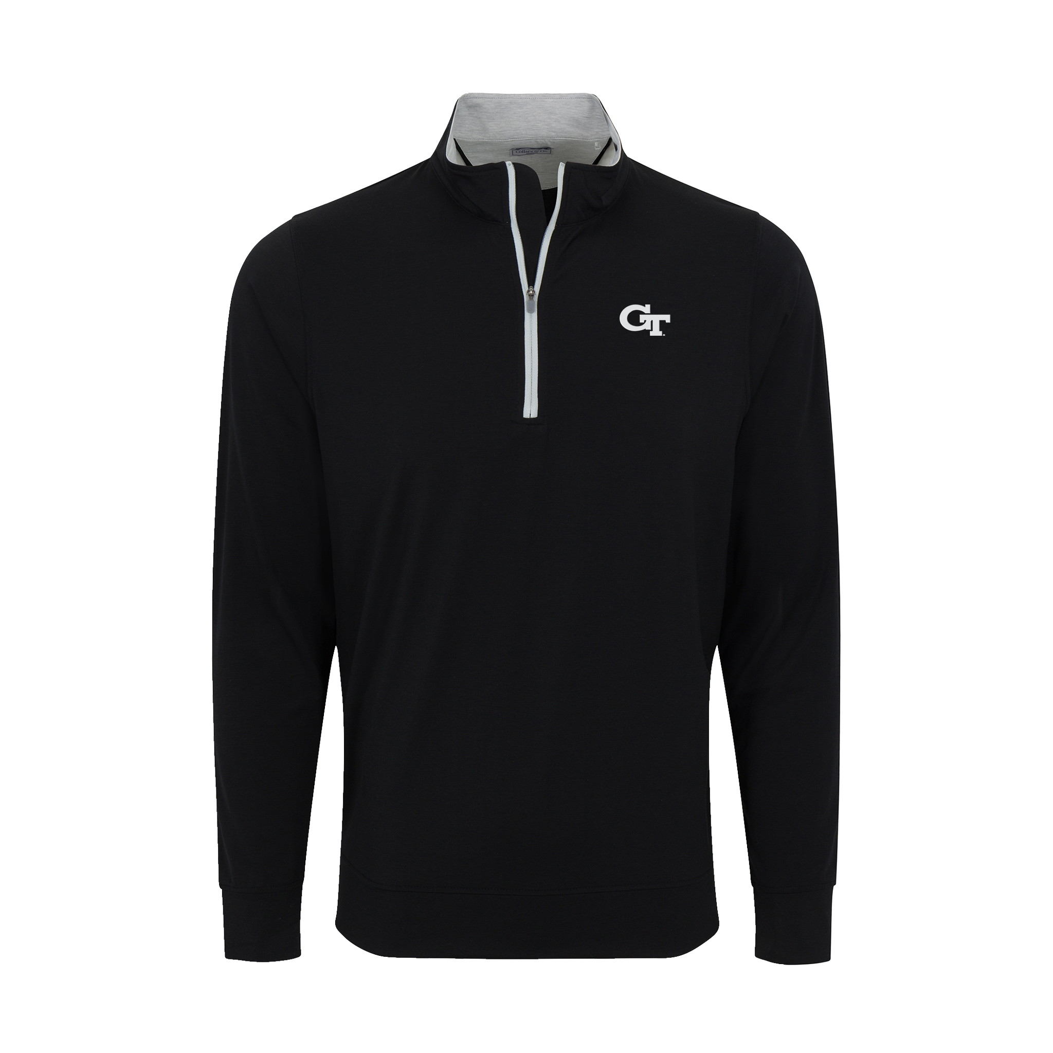Georgia Tech DriRelease® Performance Pullover Black with Light Grey Trim