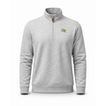 Georgia Tech Heather Cloud Cotton Quarter Zip Pullover Light Grey