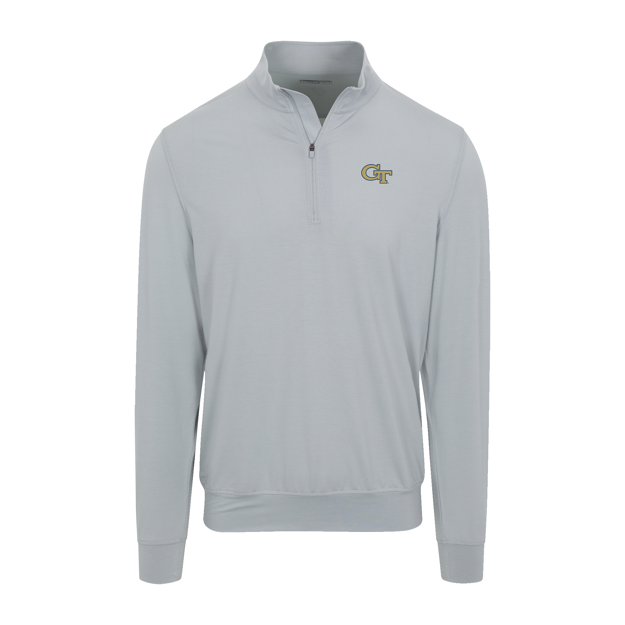 Georgia Tech Velocity Performance Quarter Zip Light Grey