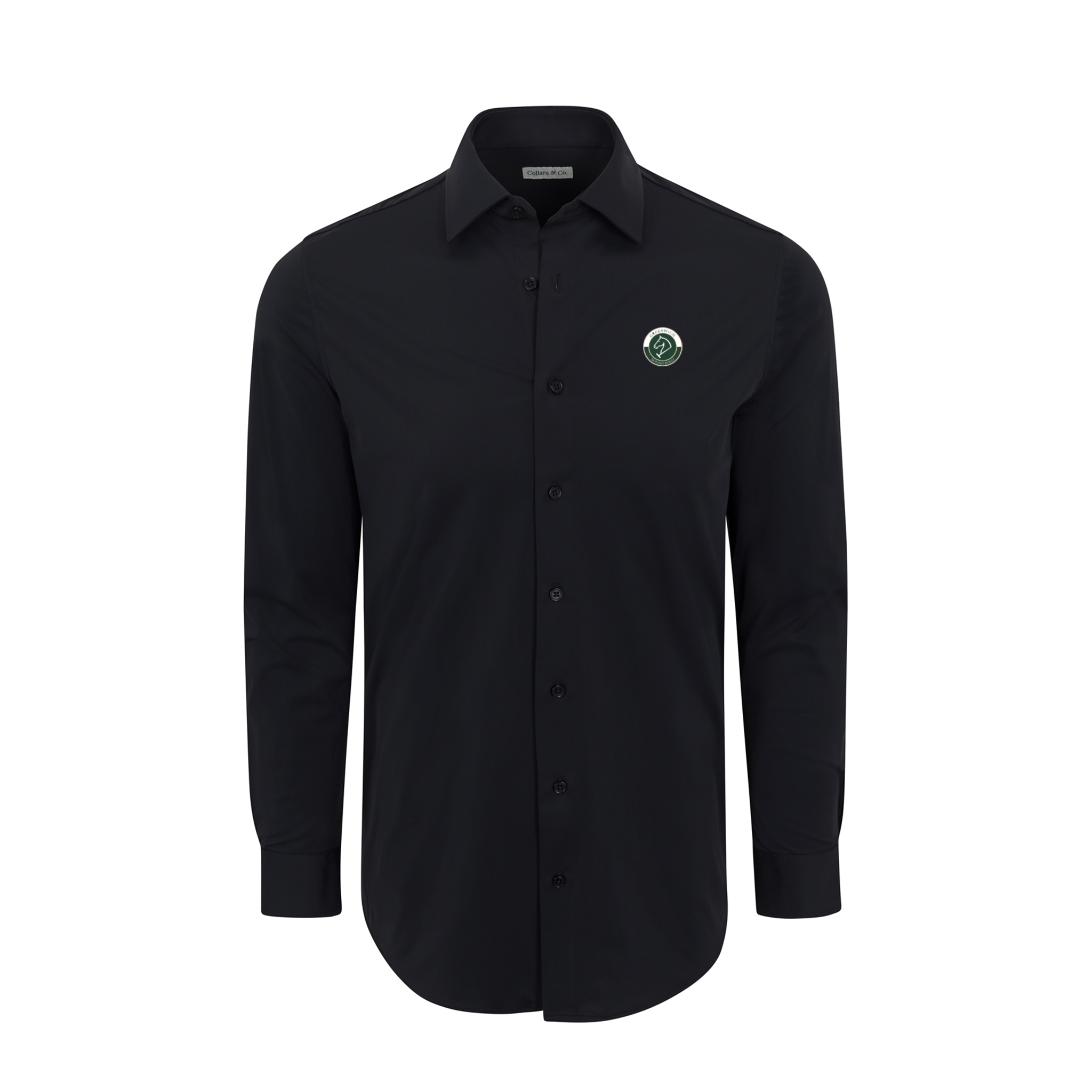 Greenwich Sound Polo Apex Performance Dress Shirt Black
