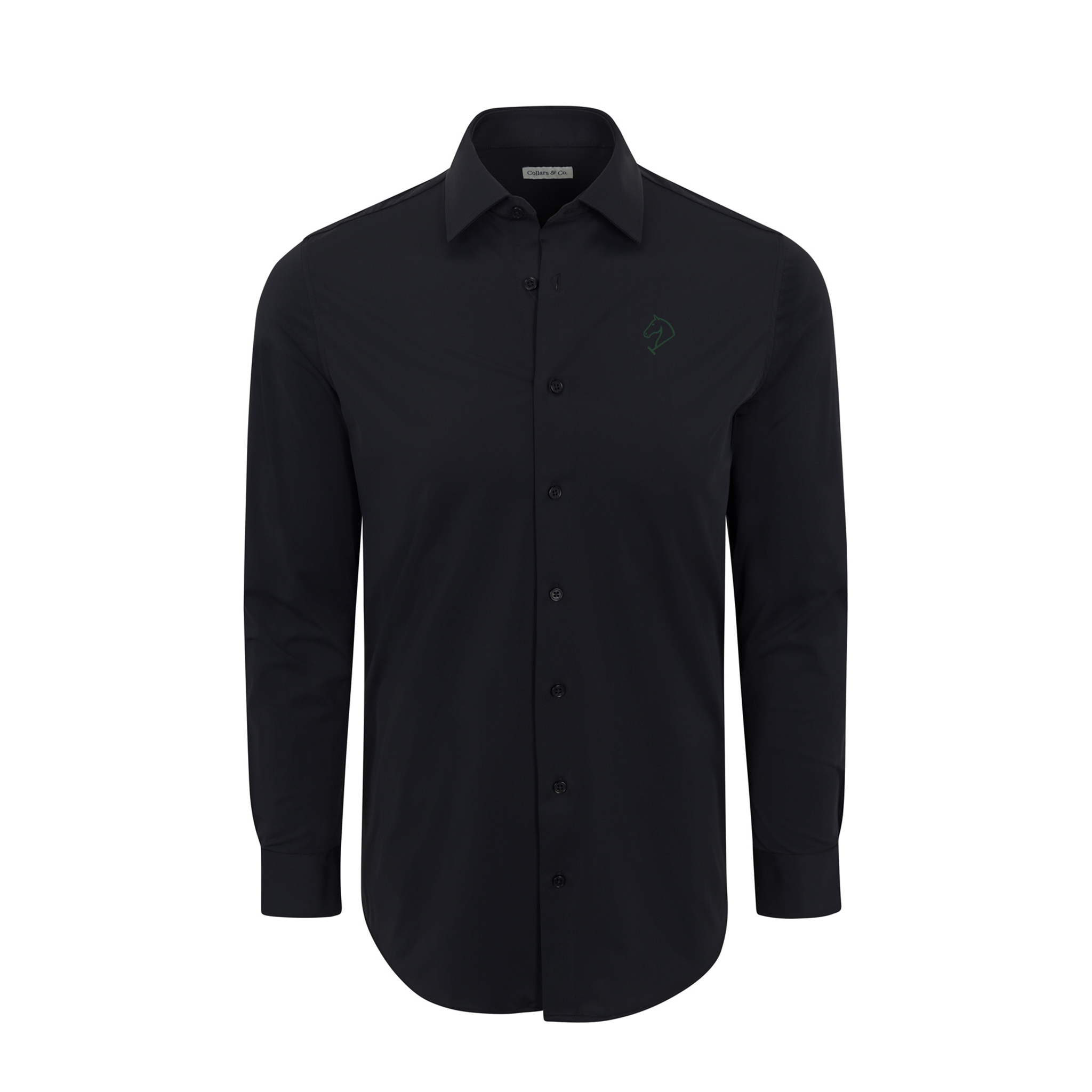 Greenwich Sound Polo Apex Performance Dress Shirt Black
