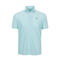 Greenwich Sound Polo Featherweight Flex Polo Augusta Green Stripe
