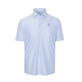 Greenwich Sound Polo Featherweight Flex Polo Camden White with Blue Stripe