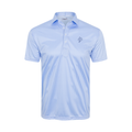 Greenwich Sound Polo Semi-Spread Collar Polo Blue Houndstooth