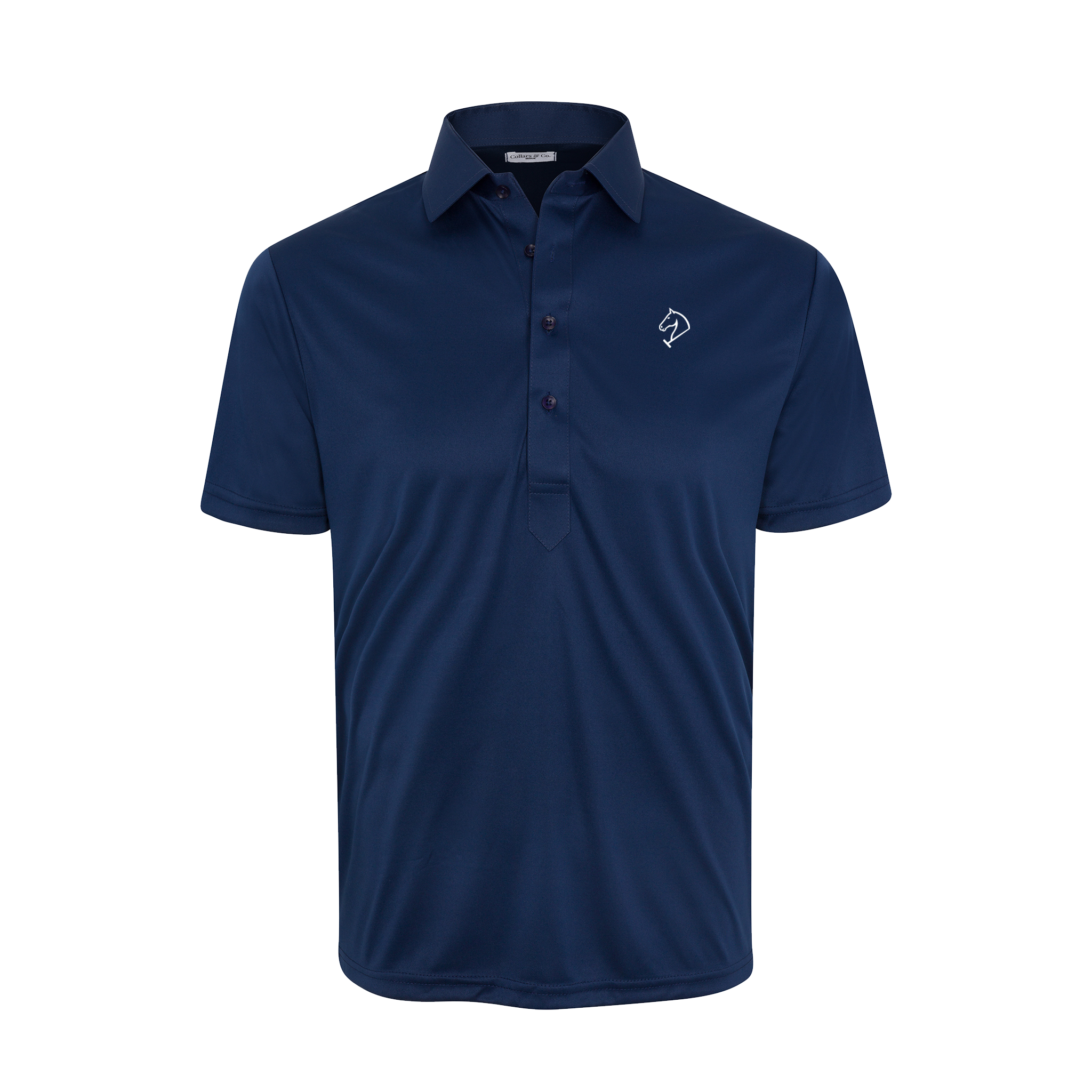 Greenwich Sound Polo Semi-Spread Collar Polo Navy