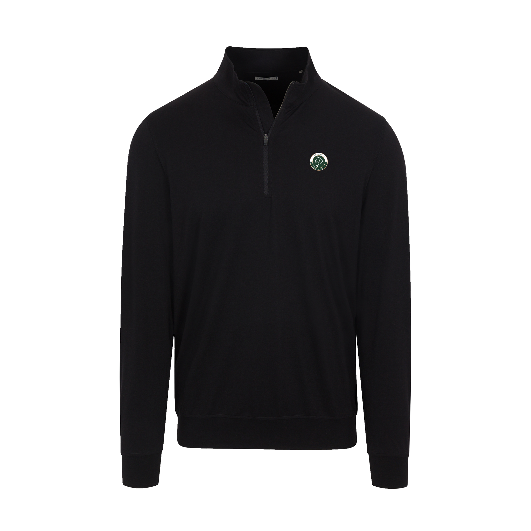Greenwich Sound Polo Velocity Performance Quarter Zip Black