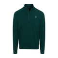 Greenwich Sound Polo Velocity Performance Quarter Zip Dark Green