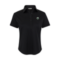 Greenwich Sound Polo Women's Cap Sleeve Semi Spread Polo Black