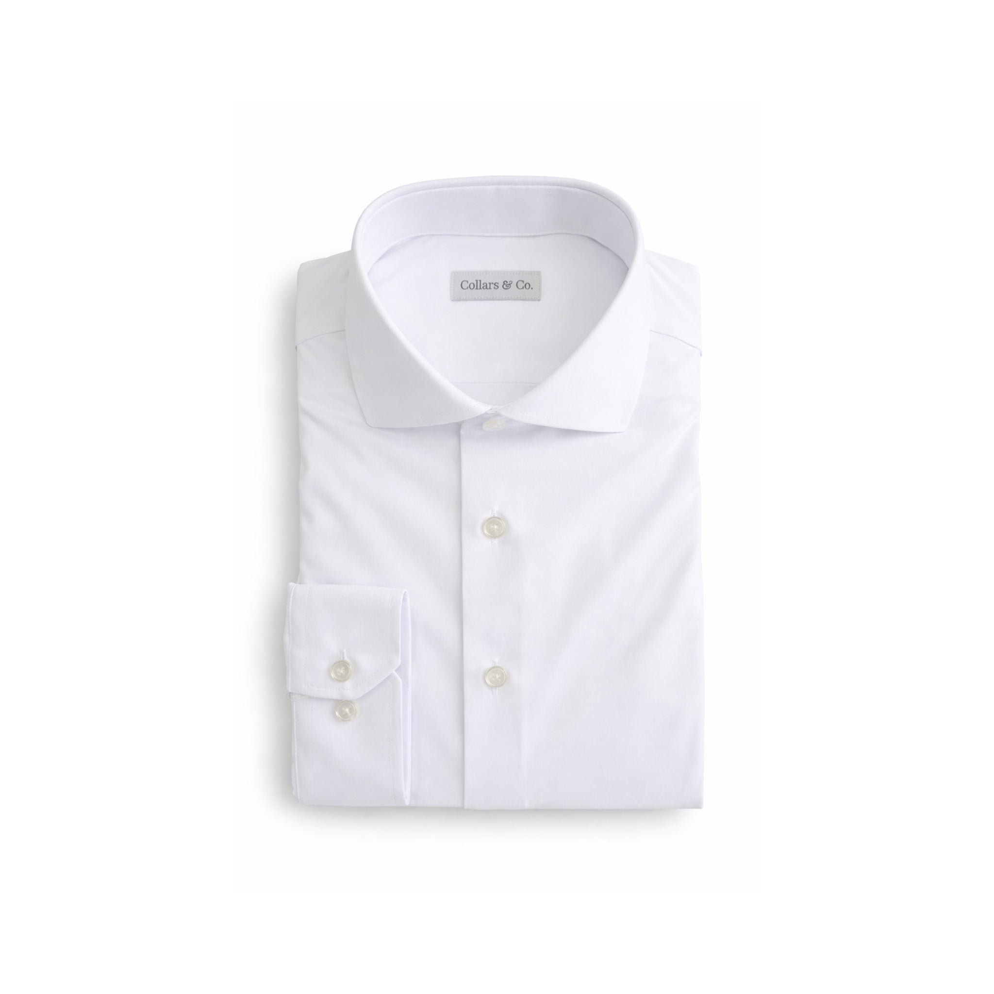 Apex Performance Dress Shirt Italian Spread Collar White