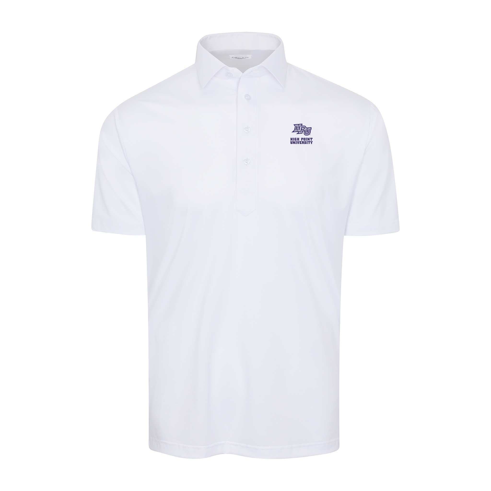 High Point Semi-Spread Collar Polo White