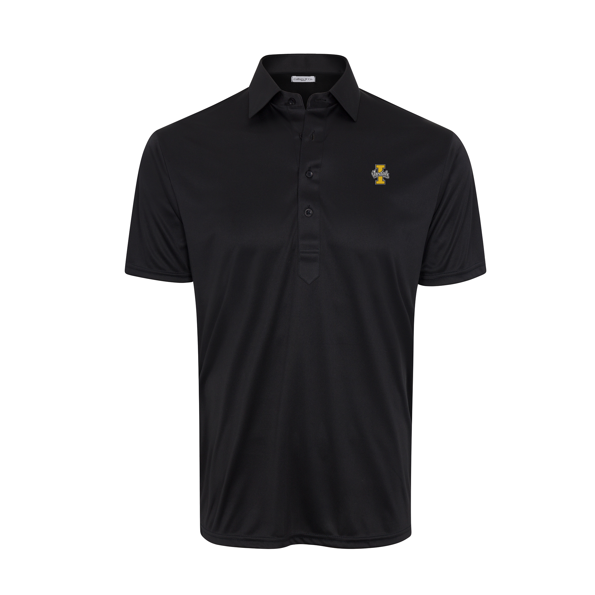 Idaho Semi-Spread Collar Polo Black