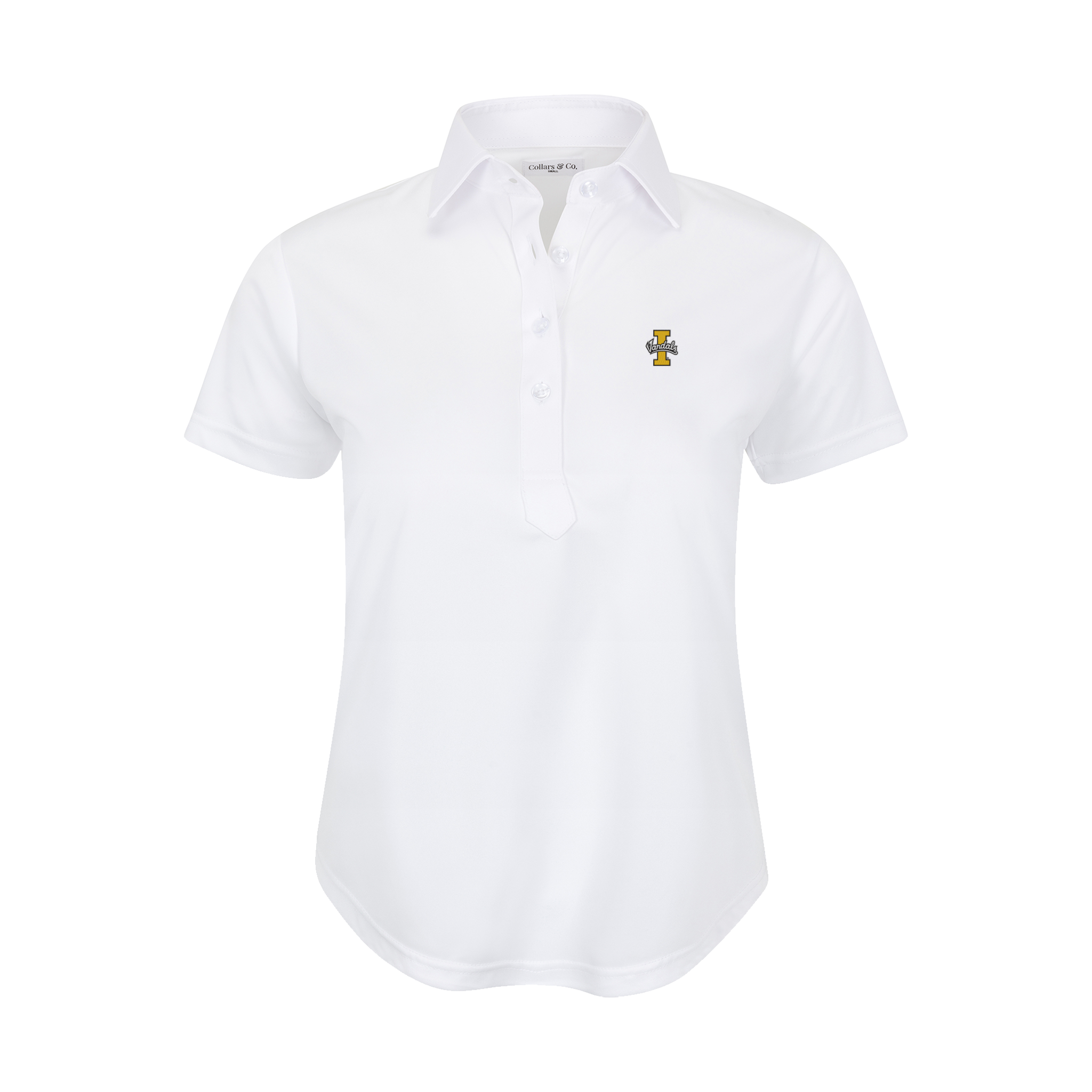 Idaho Women's Cap Sleeve Semi Spread Polo White
