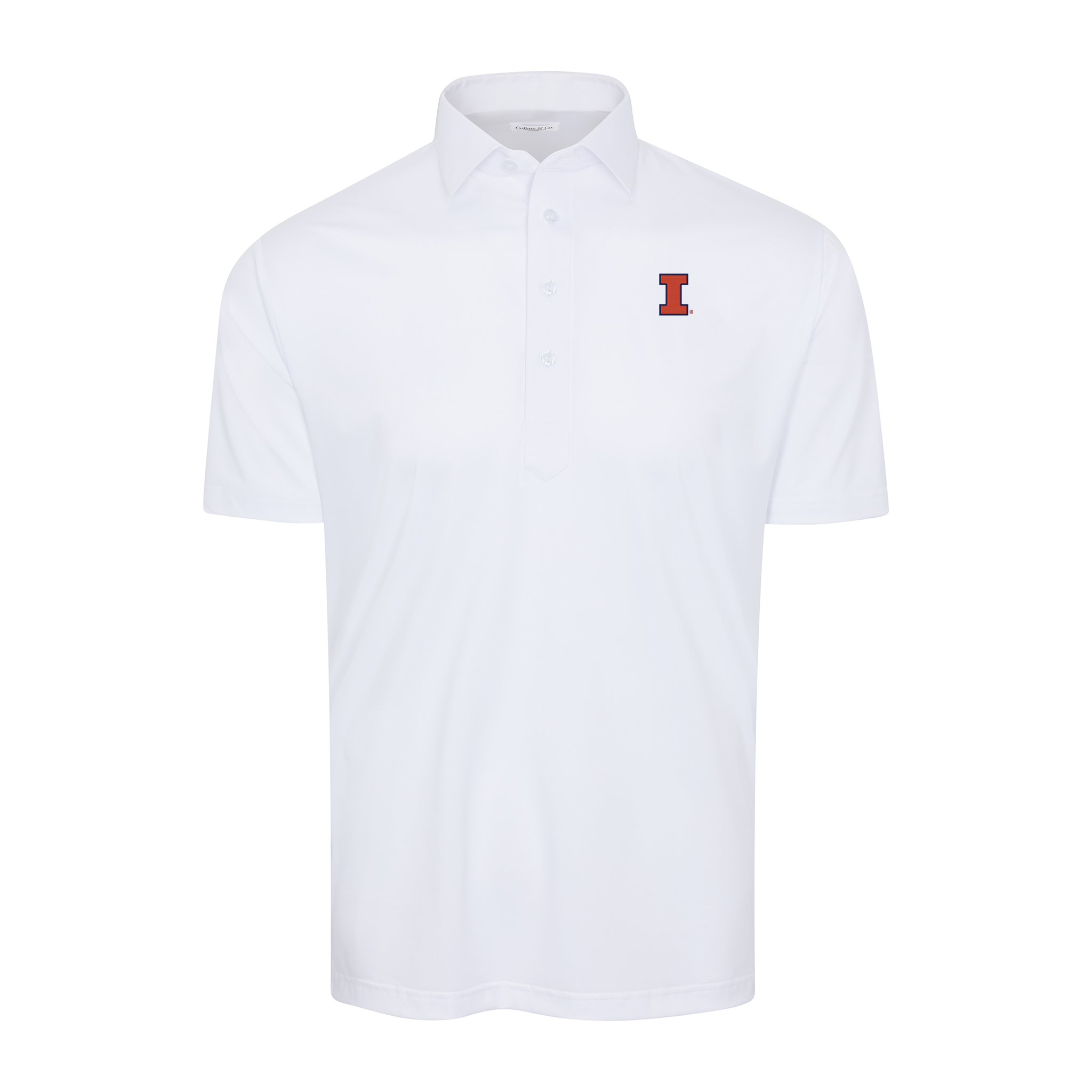 Illinois Semi-Spread Collar Polo White