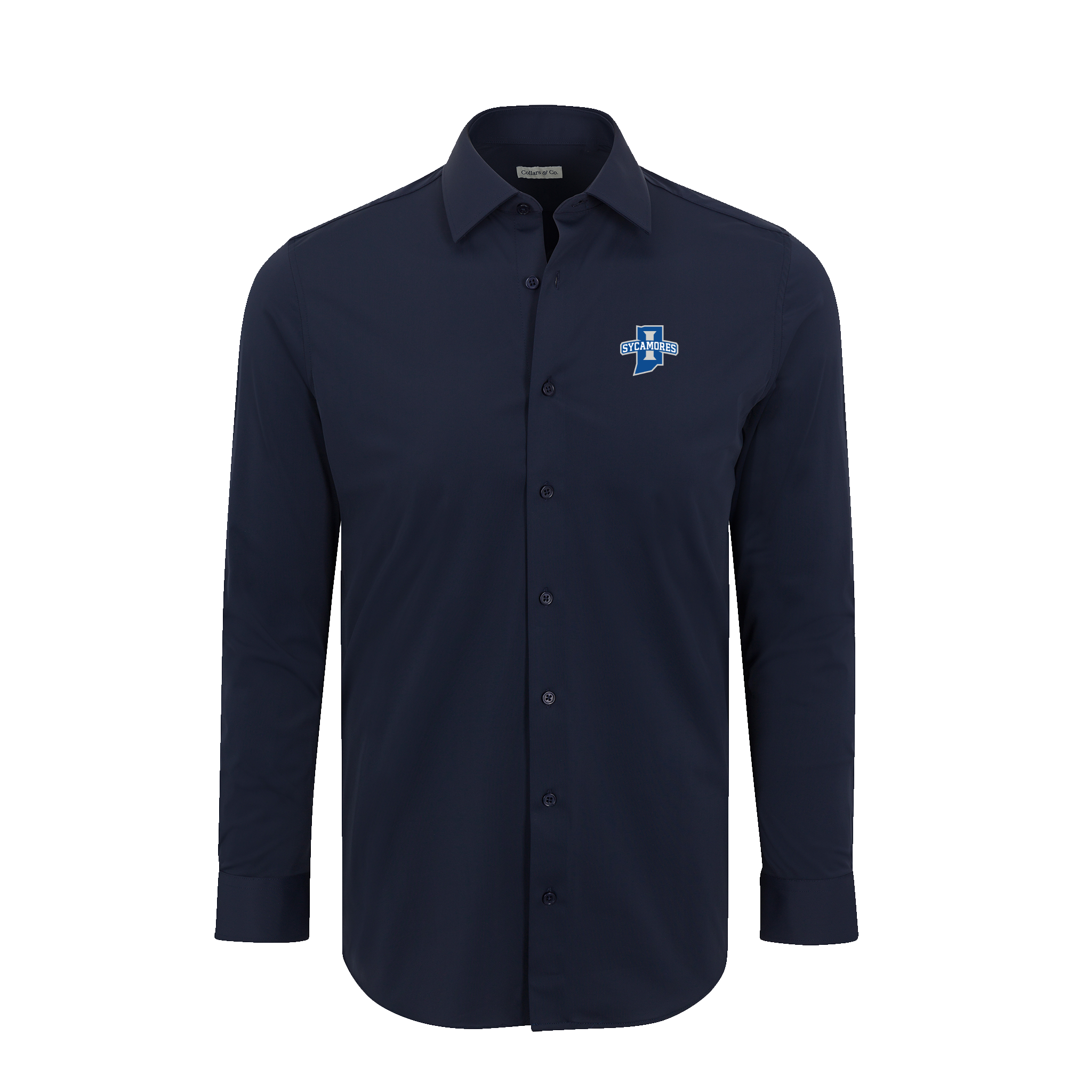 Indiana State Apex Performance Dress Shirt Navy