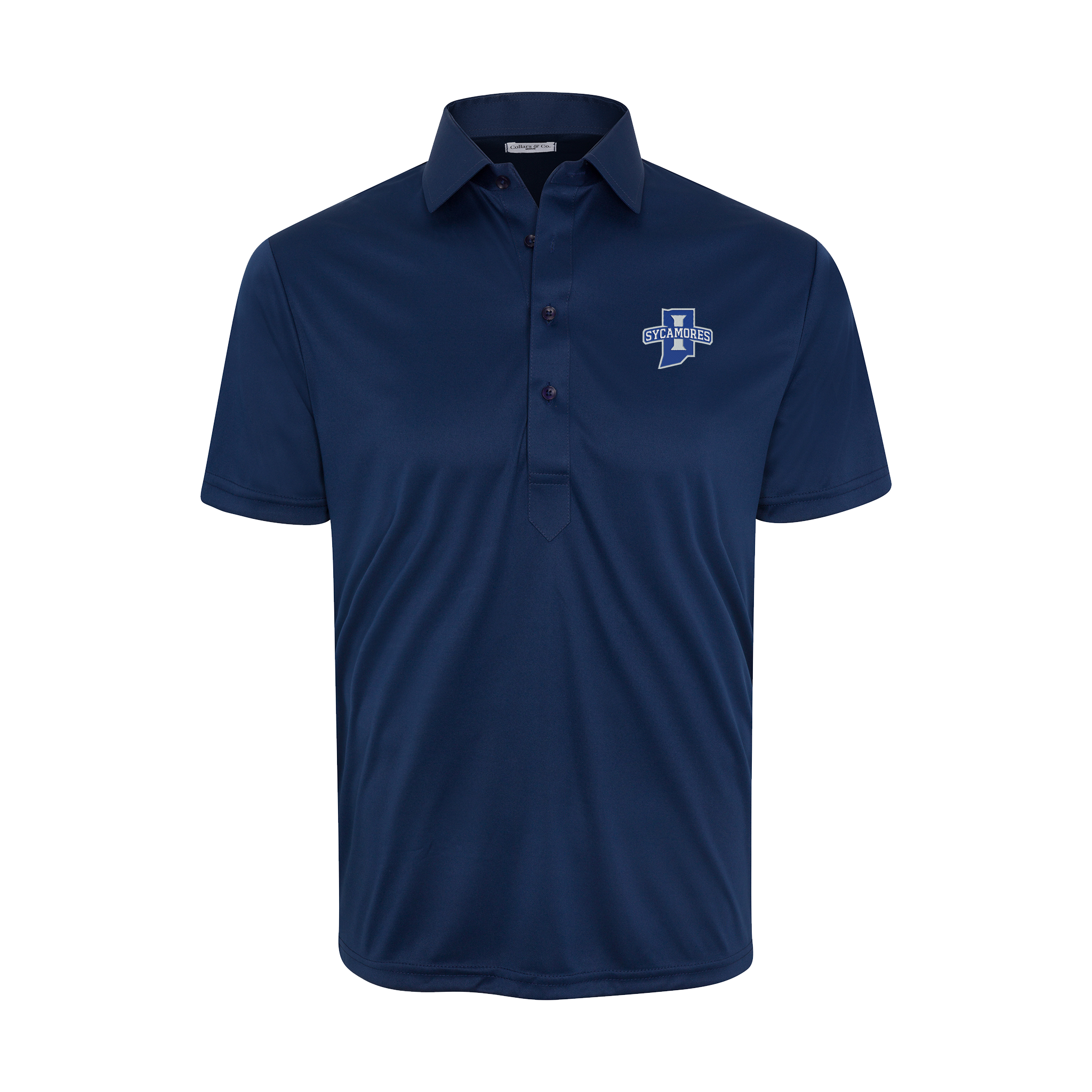 Indiana State Semi-Spread Collar Polo Navy