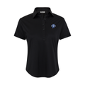 Indiana State Women's Cap Sleeve Semi Spread Polo Black
