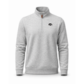 Iowa Heather Cloud Cotton Quarter Zip Pullover Light Grey
