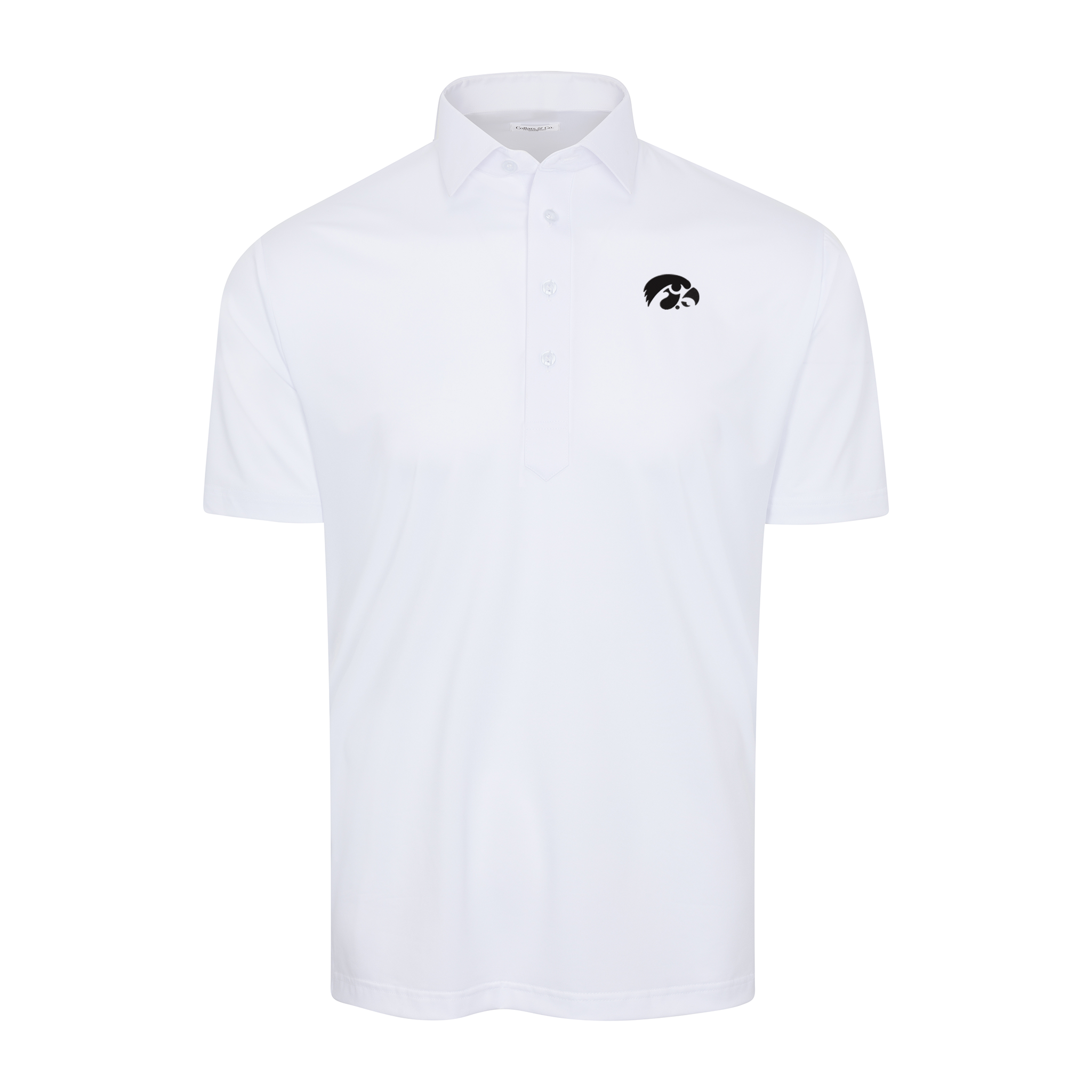 Iowa Semi-Spread Collar Polo White