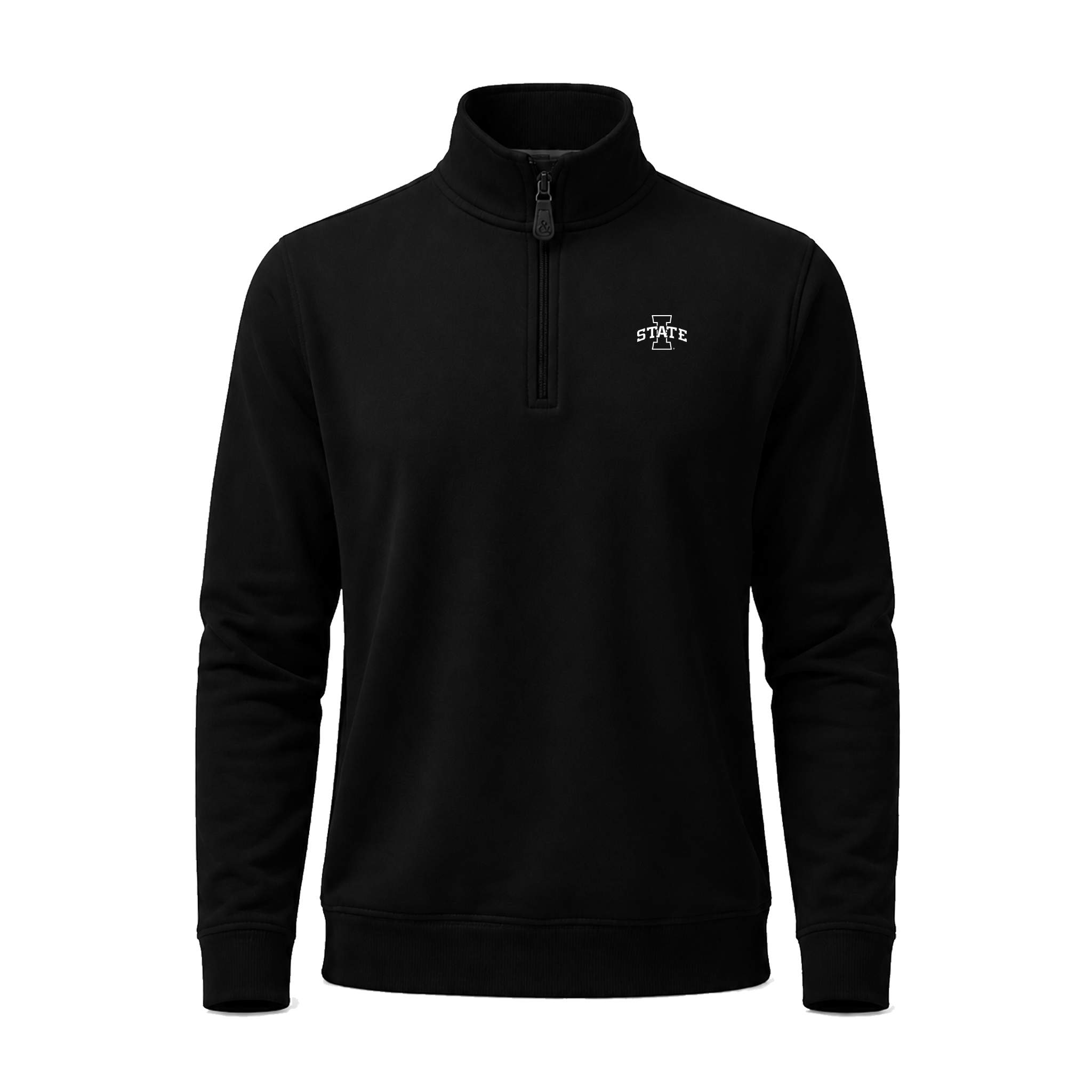 Iowa State Cloud Cotton Quarter Zip Pullover Black