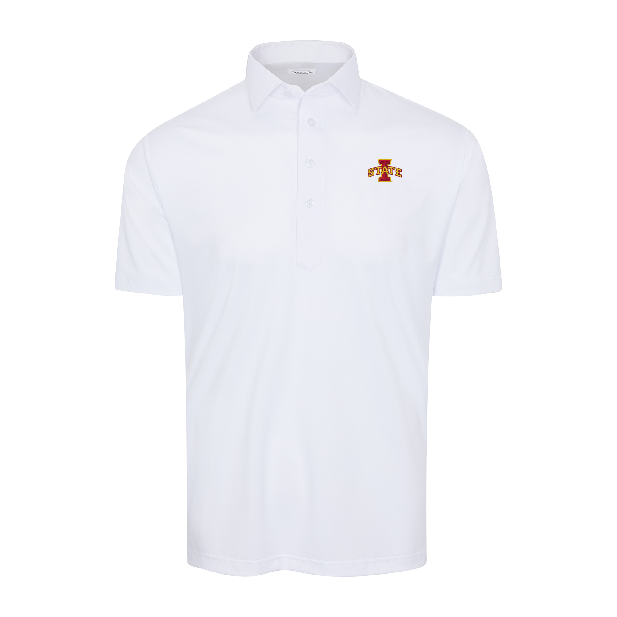 Iowa State Semi-Spread Collar Polo White