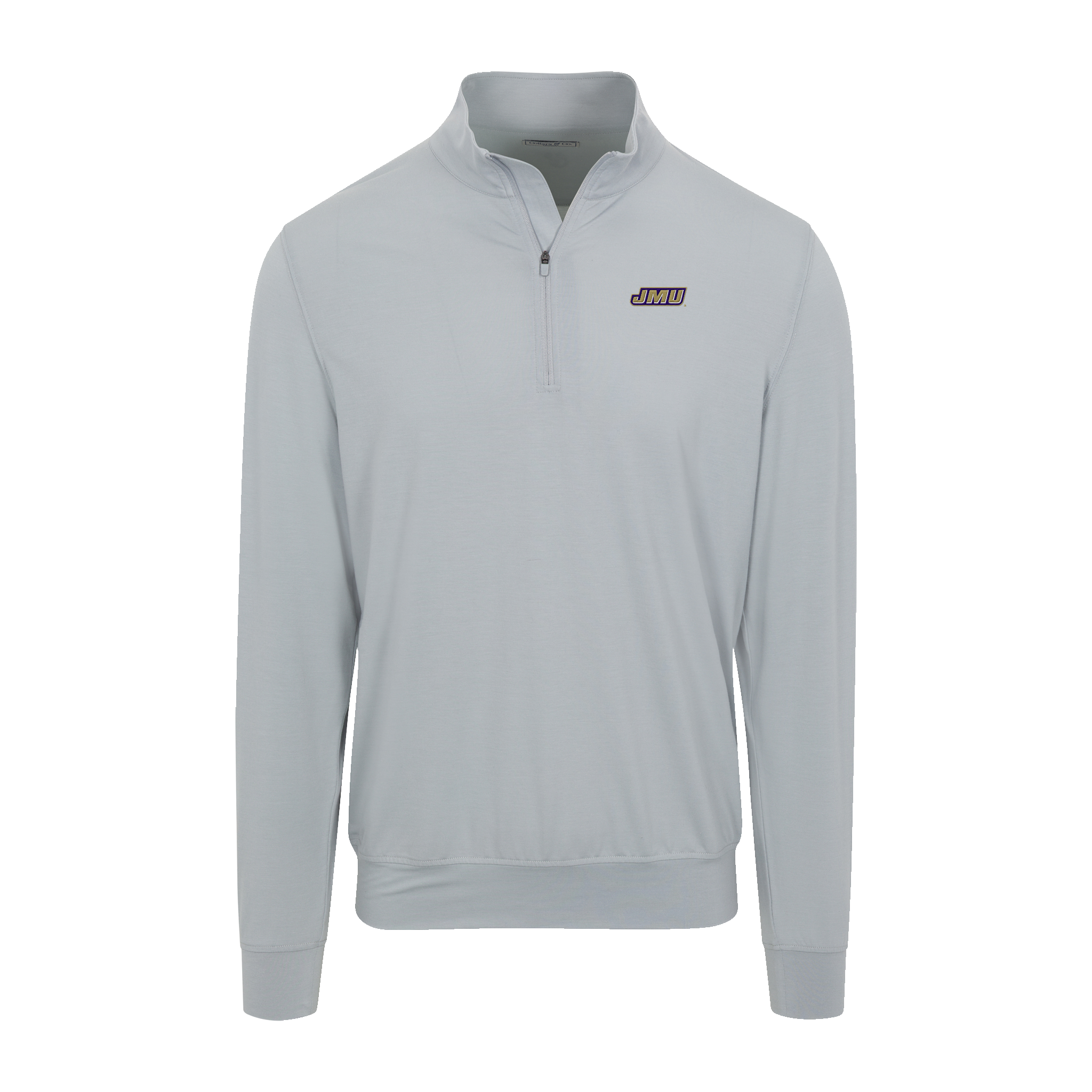 James Madison Velocity Performance Quarter Zip Light Grey