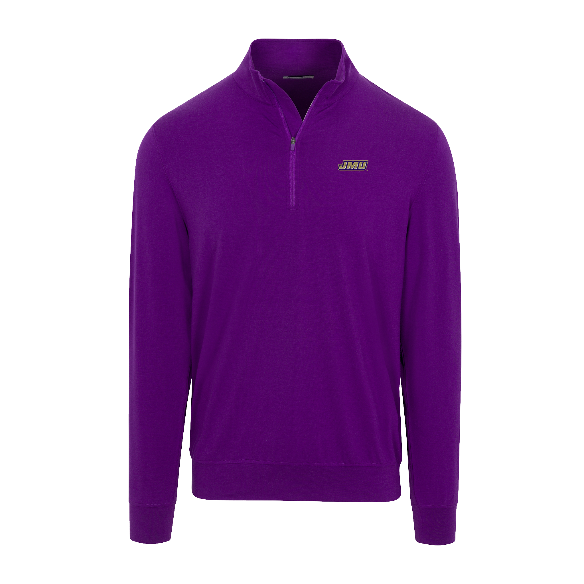 James Madison Velocity Performance Quarter Zip Purple