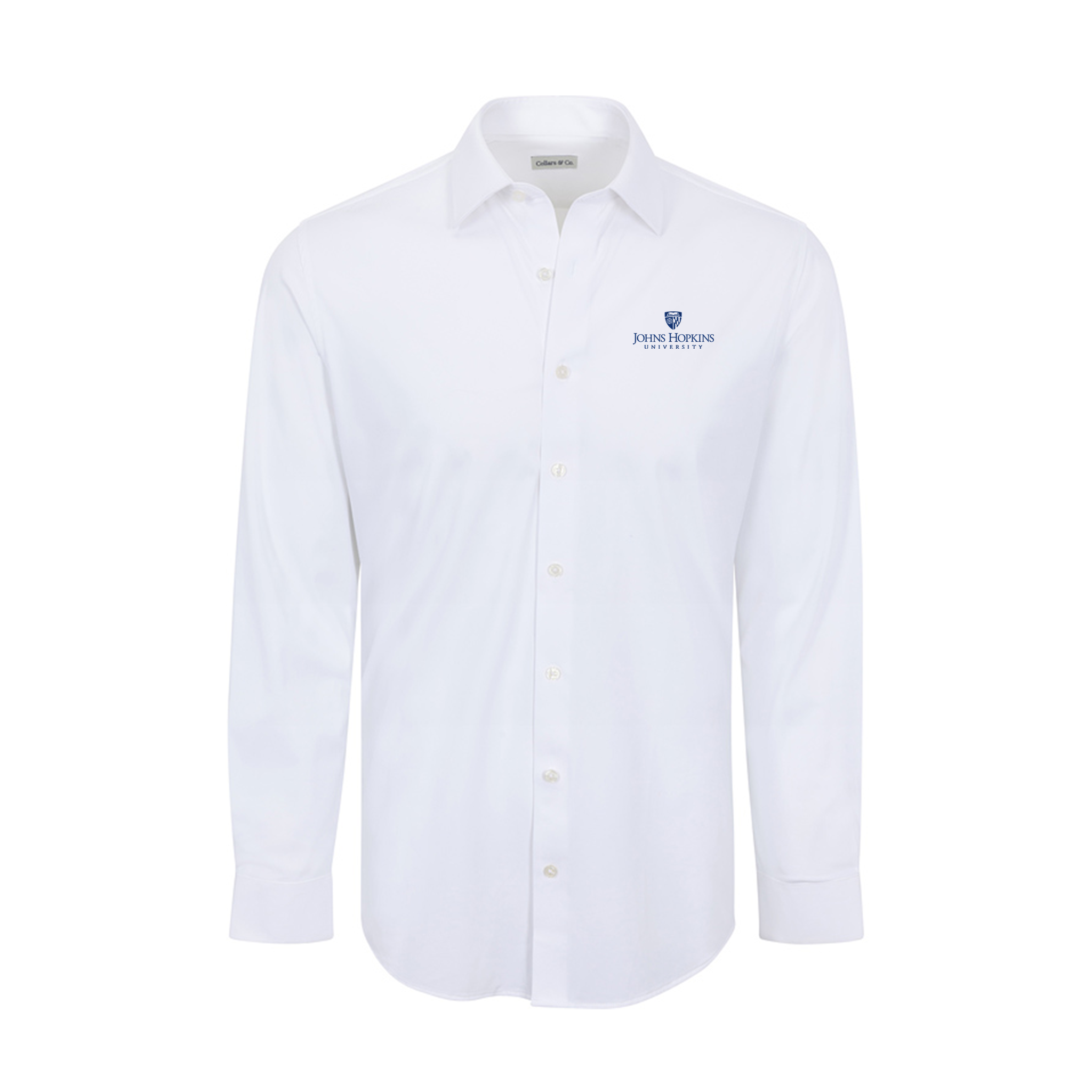 Johns Hopkins Apex Performance Dress Shirt White