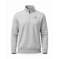 Johns Hopkins Heather Cloud Cotton Quarter Zip Pullover Light Grey