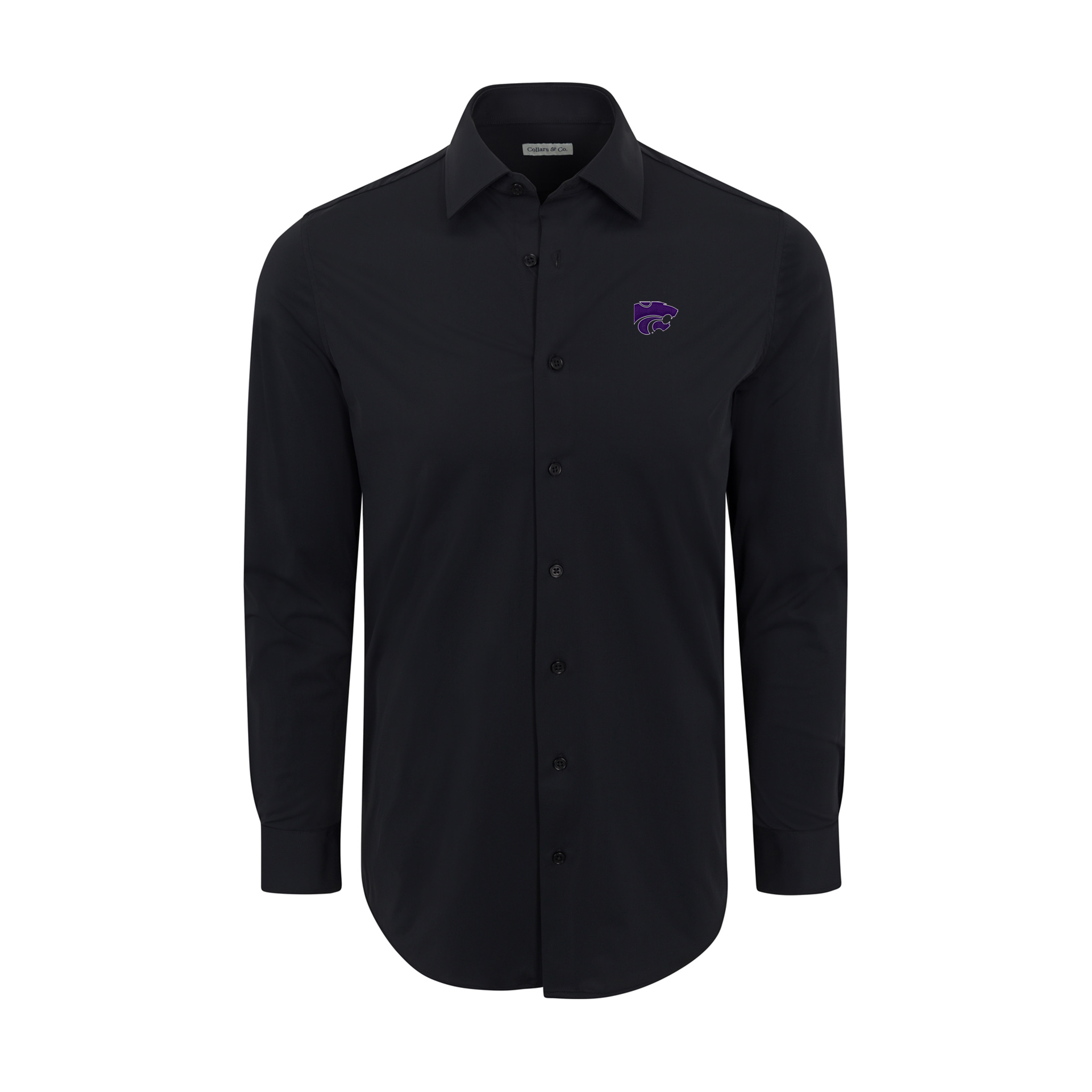 Kansas State Apex Performance Dress Shirt Black