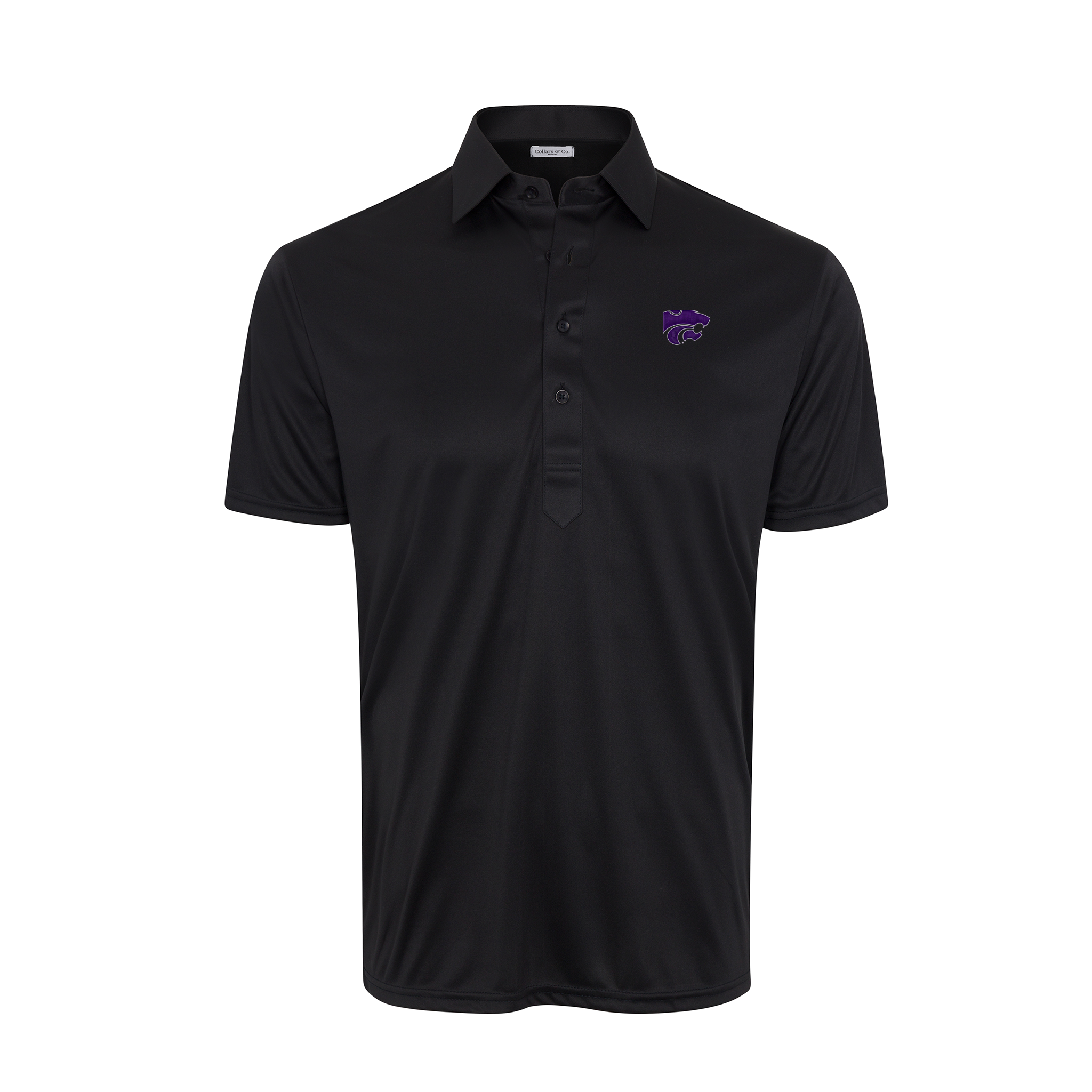 K-State Semi-Spread Collar Polo Black