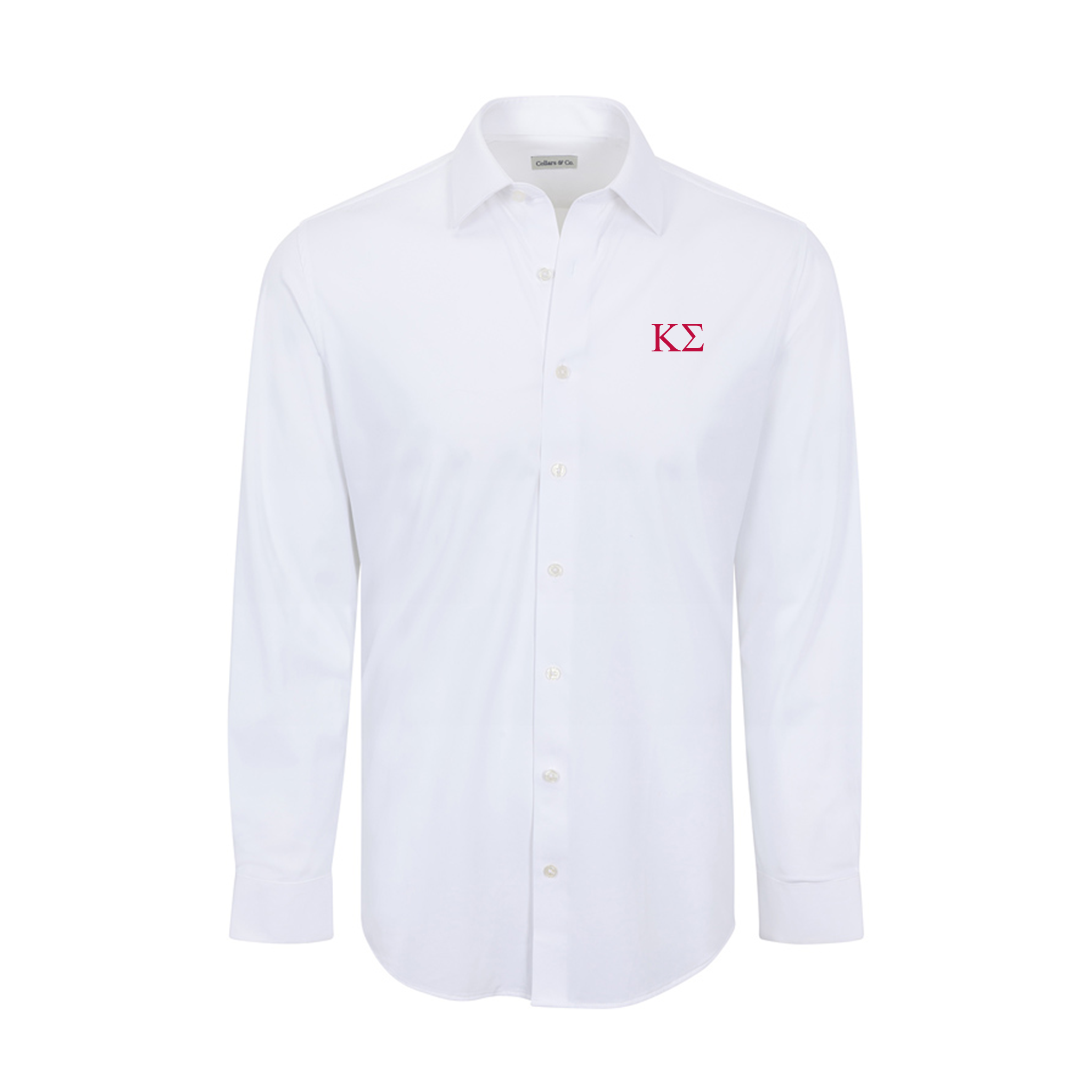 Collars & Co. Kappa Sigma Apex Performance Dress Shirt White