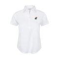 Kansas Women's Cap Sleeve Semi Spread Polo White