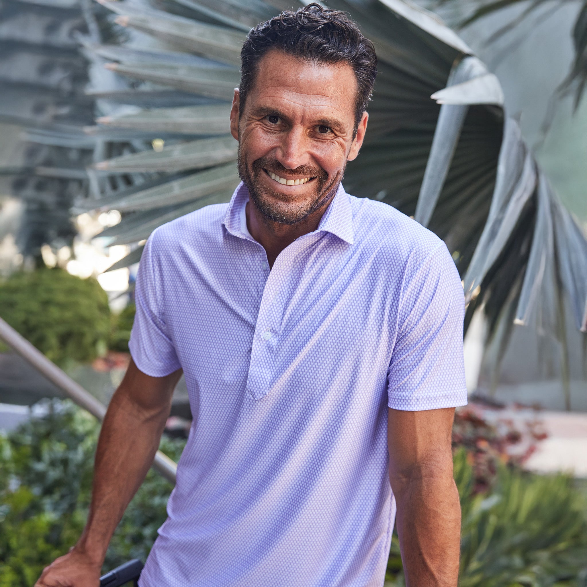 Featherweight Flex Polo Vantage Lavender Relaxed