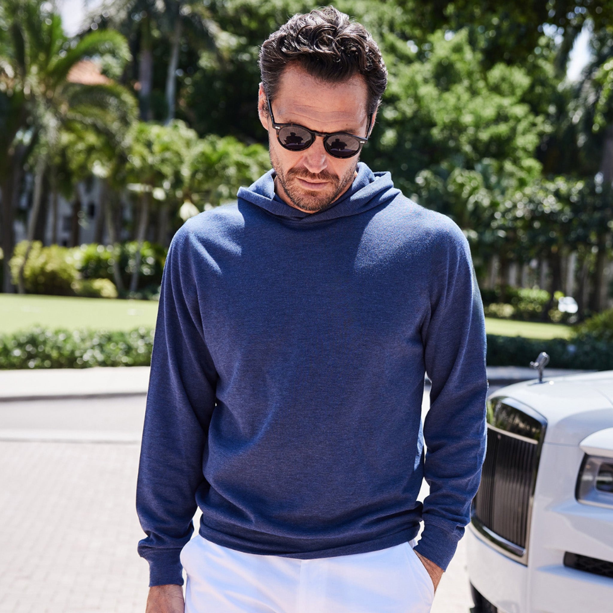 Cloud Cotton Hoodie Navy
