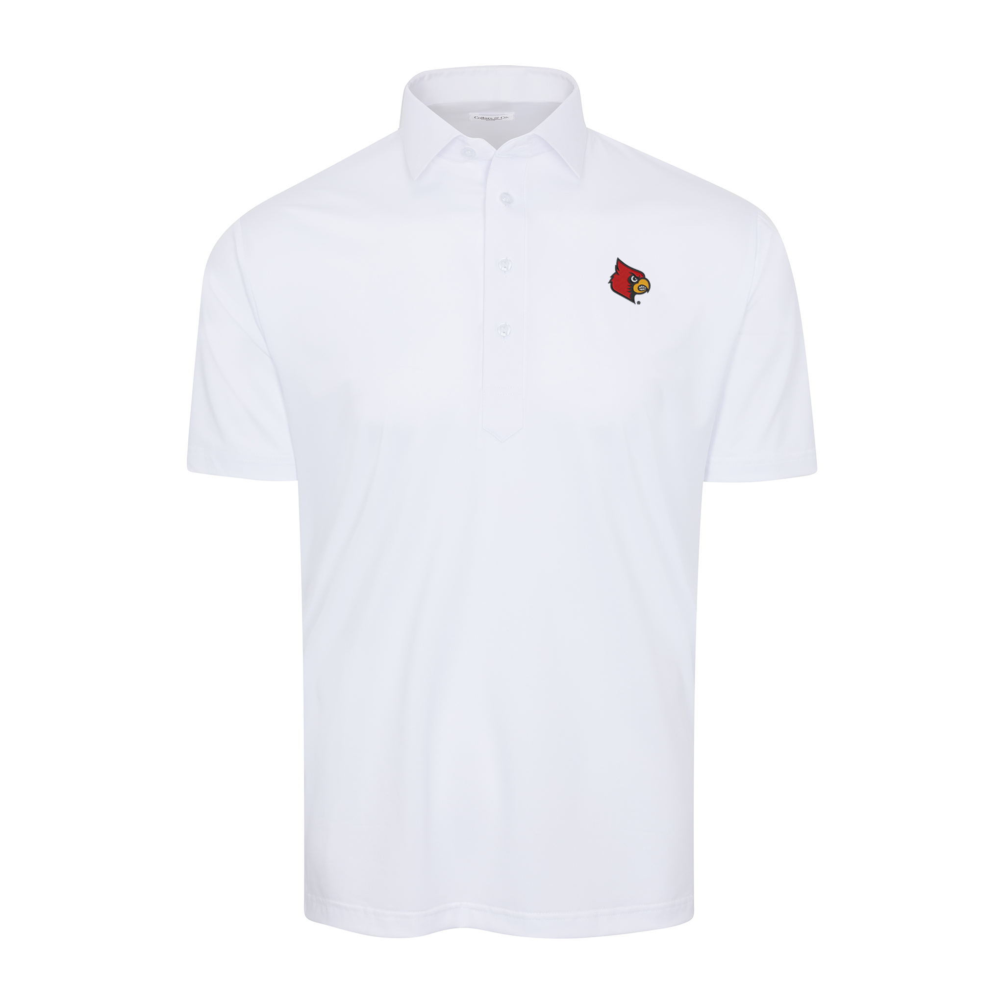 Louisville Semi-Spread Collar Polo White