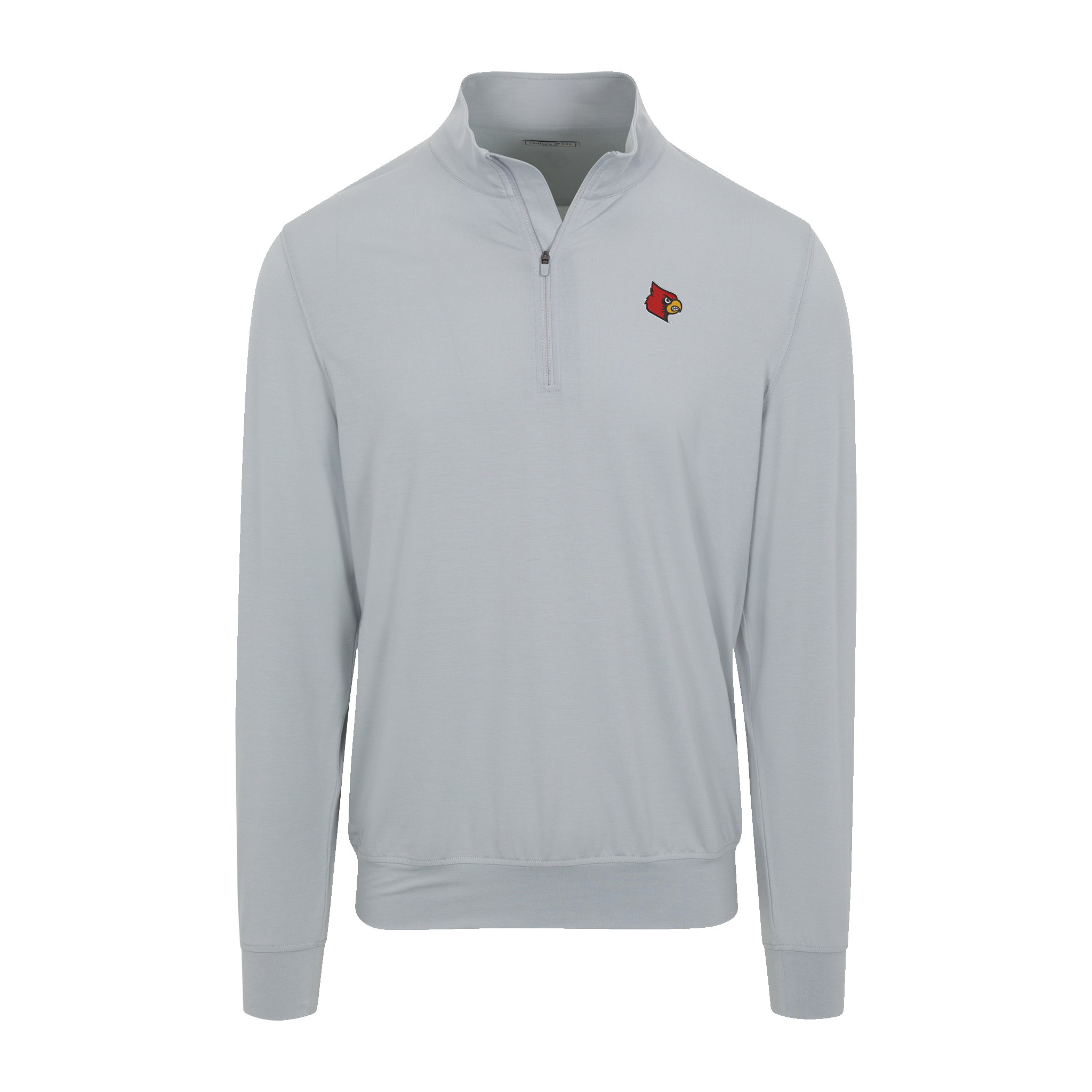 Louisville Velocity Performance Quarter Zip Light Grey