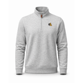 Loyola Chicago Heather Cloud Cotton Quarter Zip Pullover Light Grey