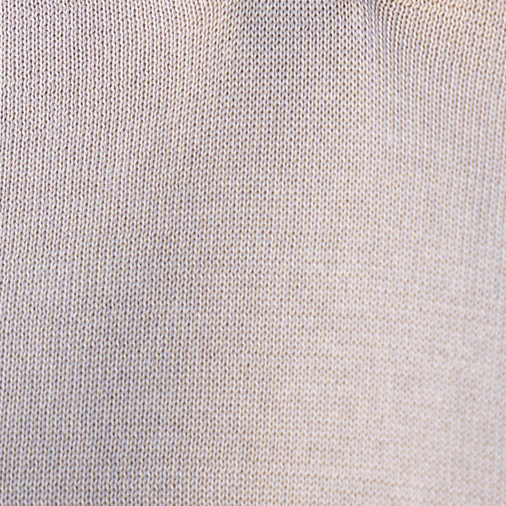The Maranello Mid-Weight Cotton & Silk Polo Sand - Buttonless