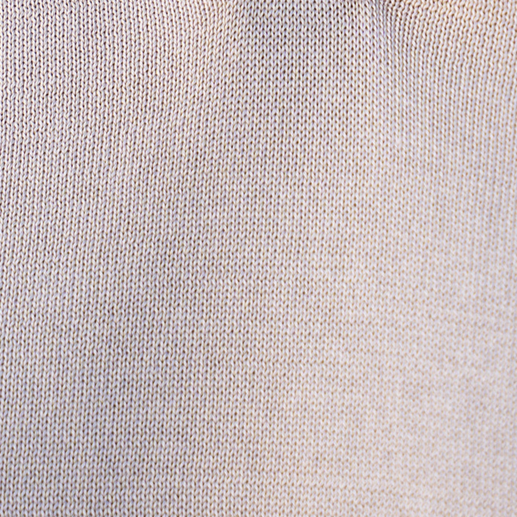 The Maranello Mid-Weight Cotton & Silk Polo Sand - Buttonless