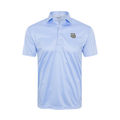 Marquette Semi-Spread Collar Polo Blue Houndstooth