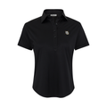 Marquette Women's Cap Sleeve Semi Spread Polo Black