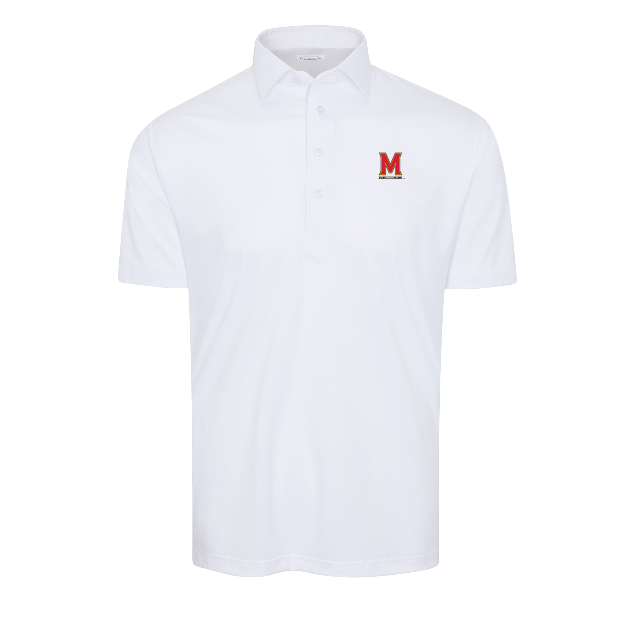 Maryland Semi-Spread Collar Polo White