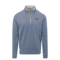 Georgia Southern Cloud Textured Quarter Zip Pullover Deep Ocean