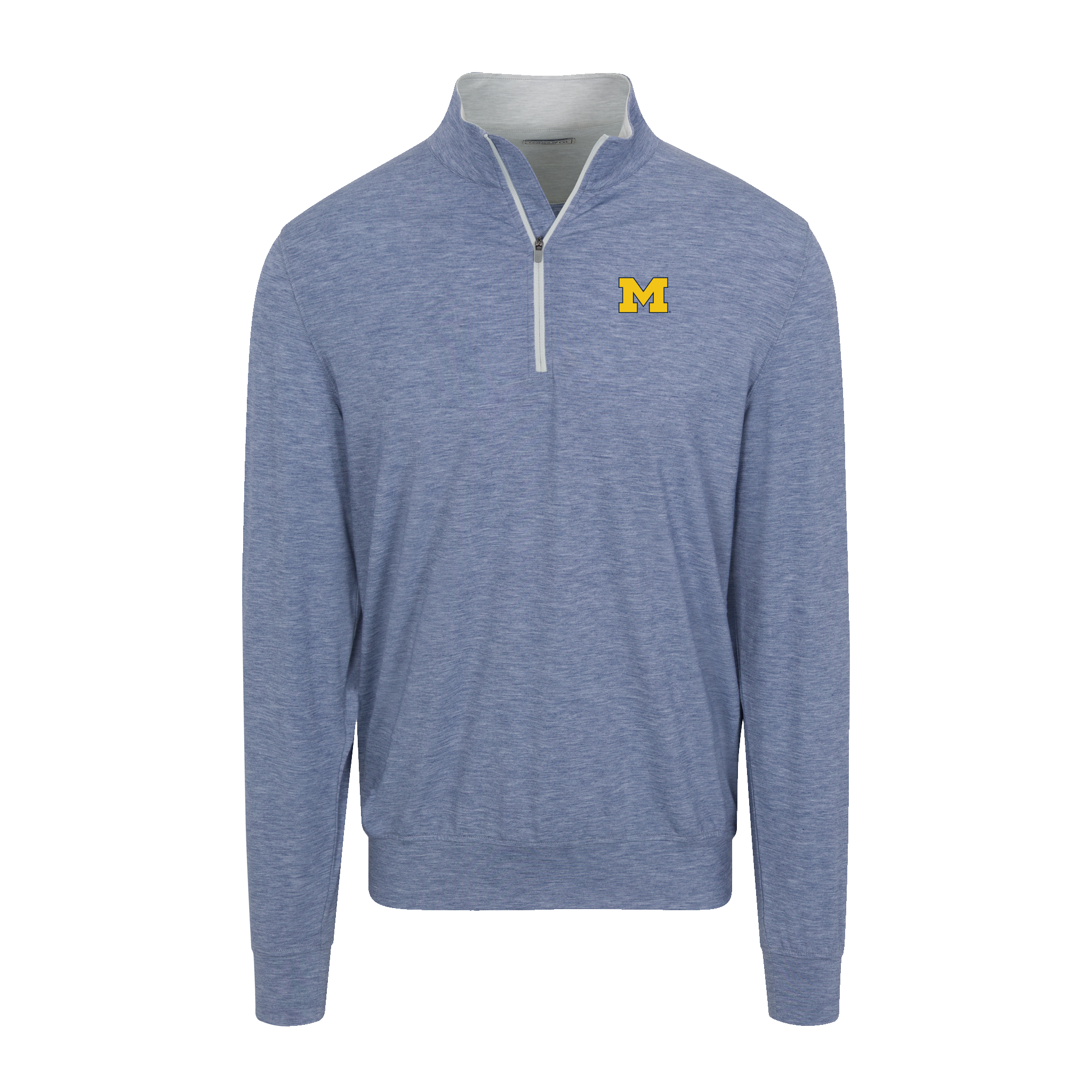 Michigan Velocity Performance Quarter Zip Dark Steel Blue