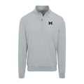 Michigan Velocity Performance Quarter Zip Light Grey