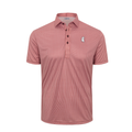 Mississippi State Semi-Spread Collar Polo Maroon Houndstooth