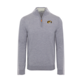Missouri Grey Melange Cashmere Touch Australian Merino Quarter Zip Sweater