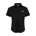 Missouri Women's Cap Sleeve Semi Spread Polo Black