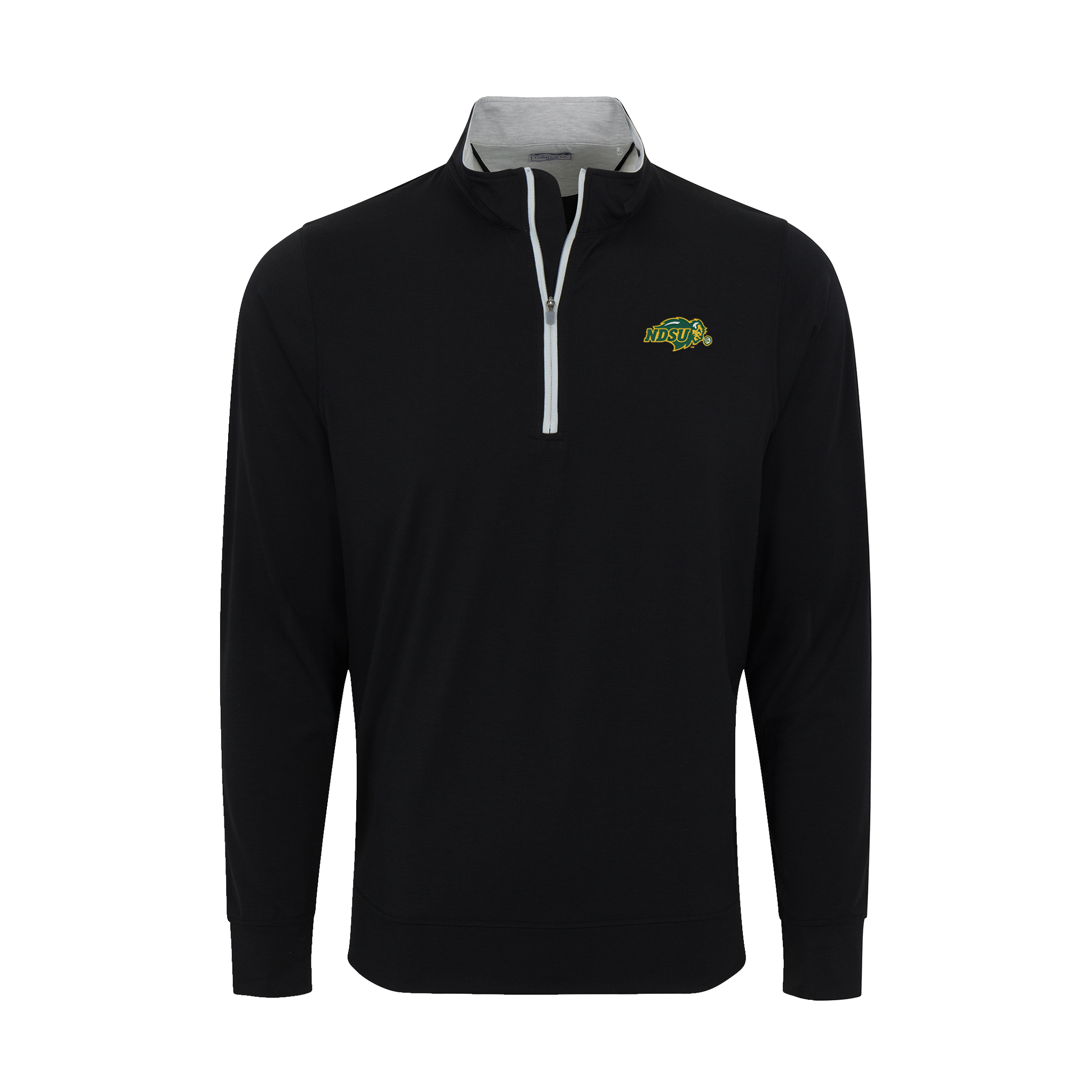 North Dakota State DriRelease® Performance Pullover Black with Light Grey Trim